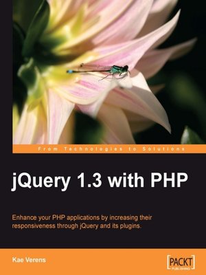 cover image of jQuery 1.3 with PHP